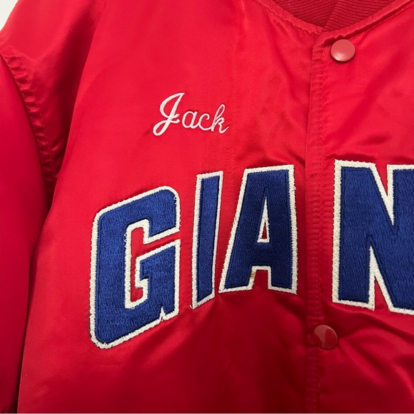 Vintage New York Giants NFL Pro Line Starter Jacket Personalized Embroidered - Picture 2 of 14